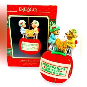 Enesco Treasury of Christmas You're Sew Special Christmas Ornament Best friends